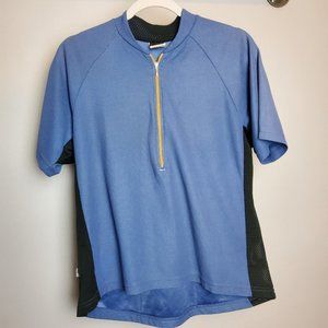 Vintage Zoic Protege Cycling  Blue Jersey Size Medium Made in USA